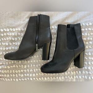 Kenneth Cole New York Black Vegan Leather Ankle Boots